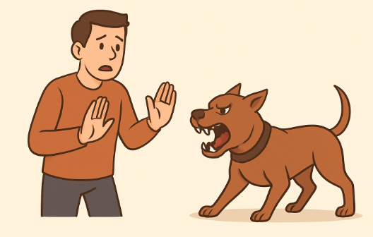 Comment réagir face à un chien agressif